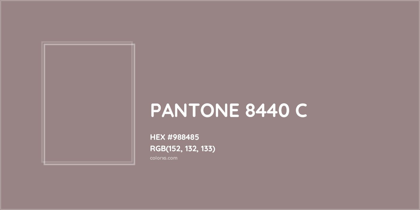 HEX #988485 PANTONE 8440 C CMS Pantone PMS - Color Code