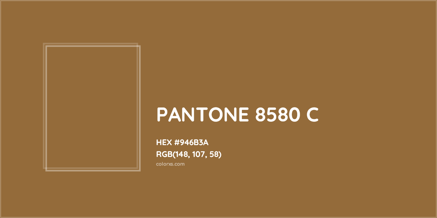 HEX #946B3A PANTONE 8580 C CMS Pantone PMS - Color Code