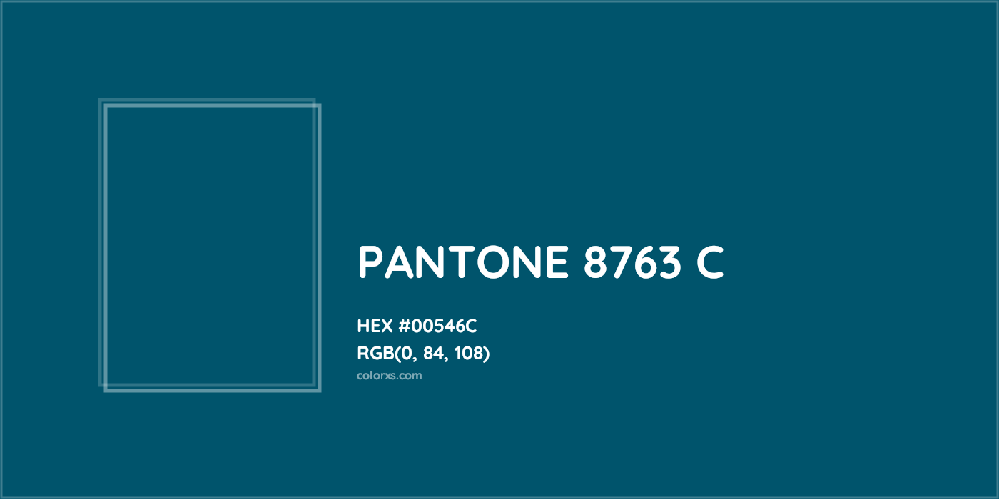 HEX #00546C PANTONE 8763 C CMS Pantone PMS - Color Code