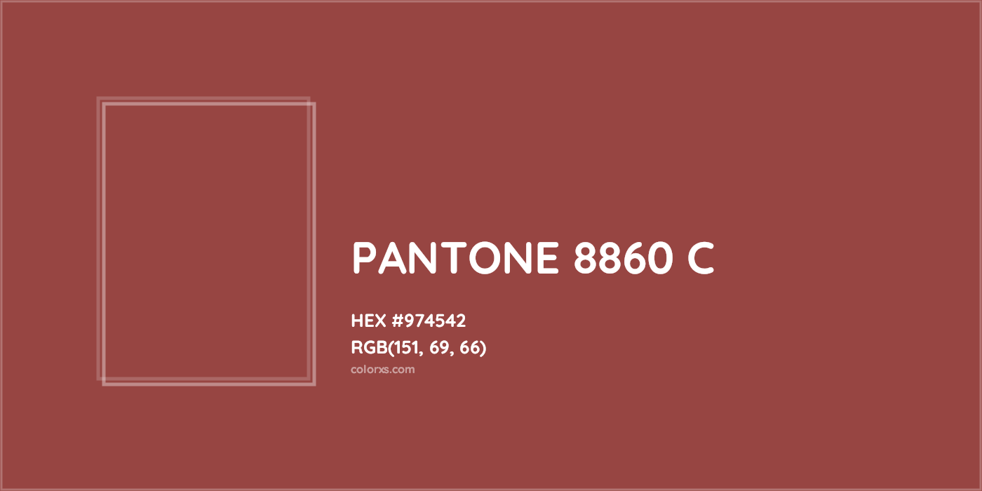 HEX #974542 PANTONE 8860 C CMS Pantone PMS - Color Code