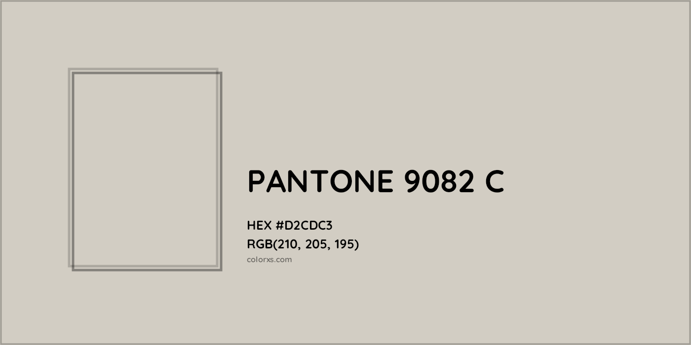 HEX #D2CDC3 PANTONE 9082 C CMS Pantone PMS - Color Code