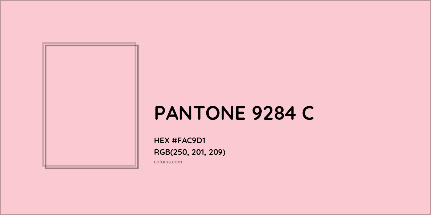 HEX #FAC9D1 PANTONE 9284 C CMS Pantone PMS - Color Code