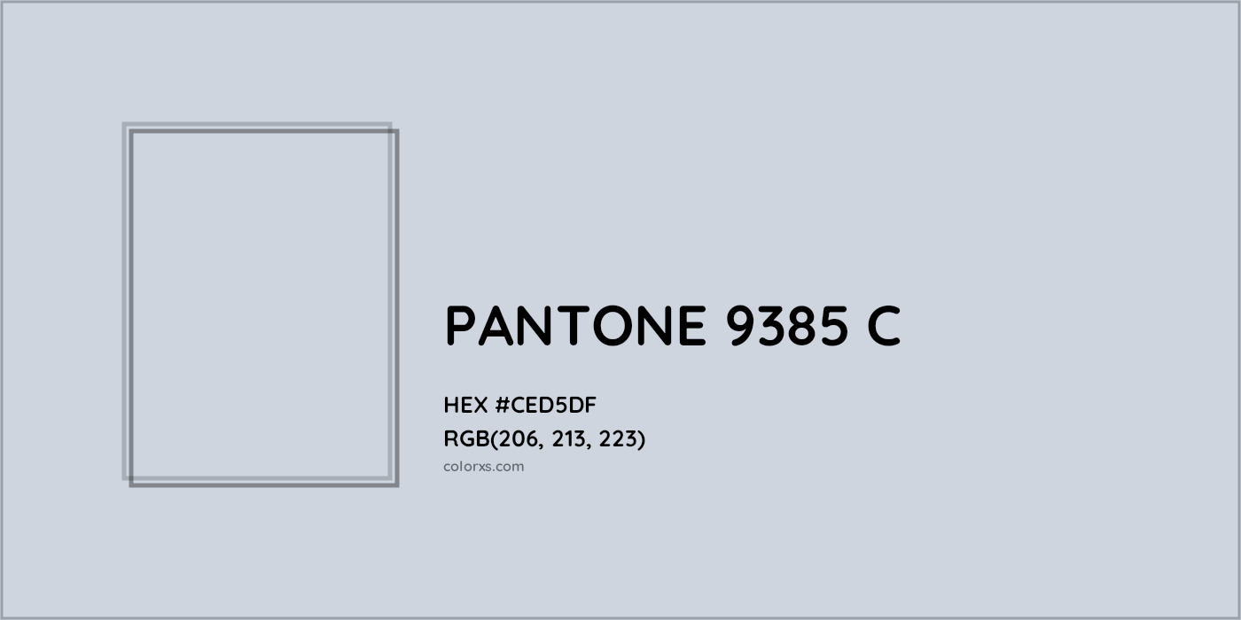 HEX #CED5DF PANTONE 9385 C CMS Pantone PMS - Color Code