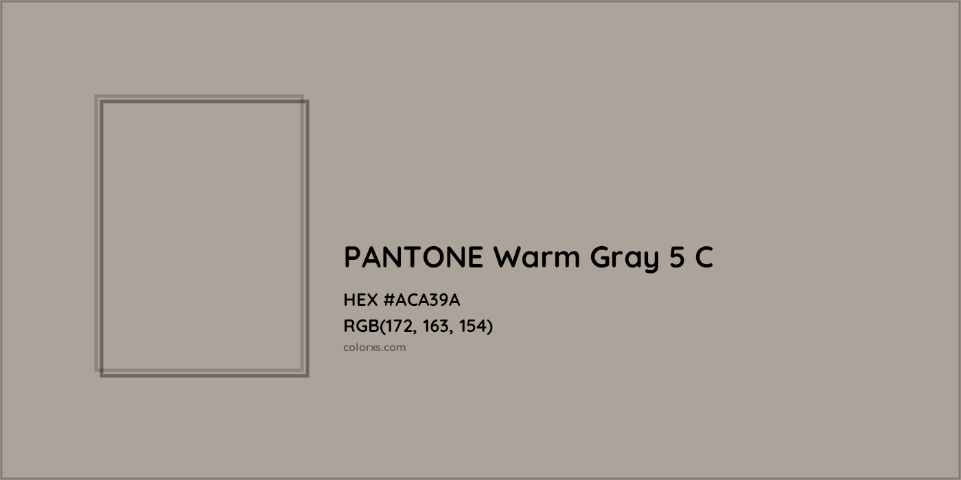 HEX #ACA39A PANTONE Warm Gray 5 C CMS Pantone PMS - Color Code