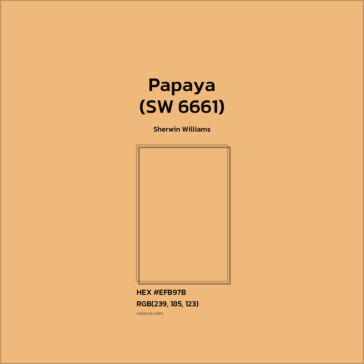 Sherwin Williams Papaya (SW 6661) Paint color codes, similar paints and