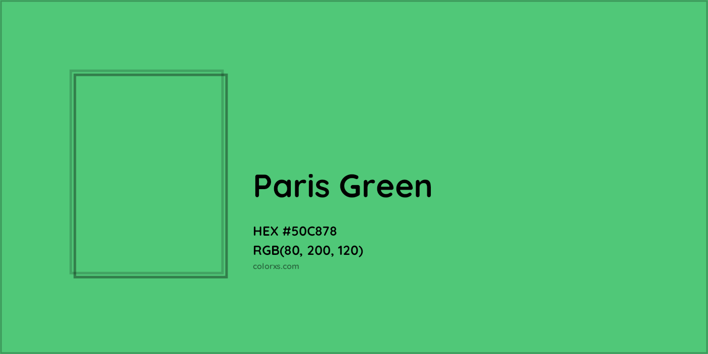 HEX #50C878 Paris Green Color - Color Code