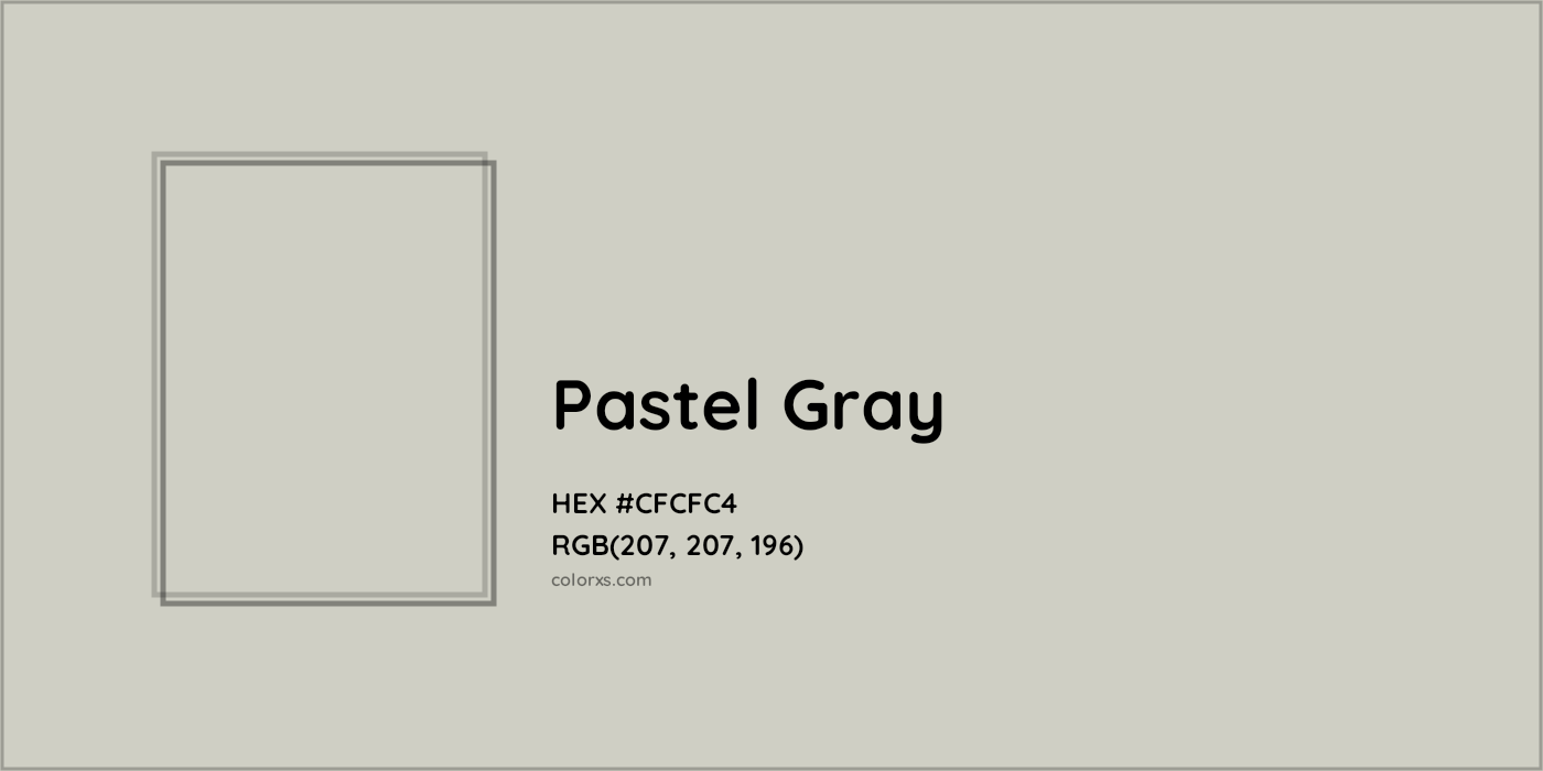 HEX #CFCFC4 Pastel Gray Color - Color Code