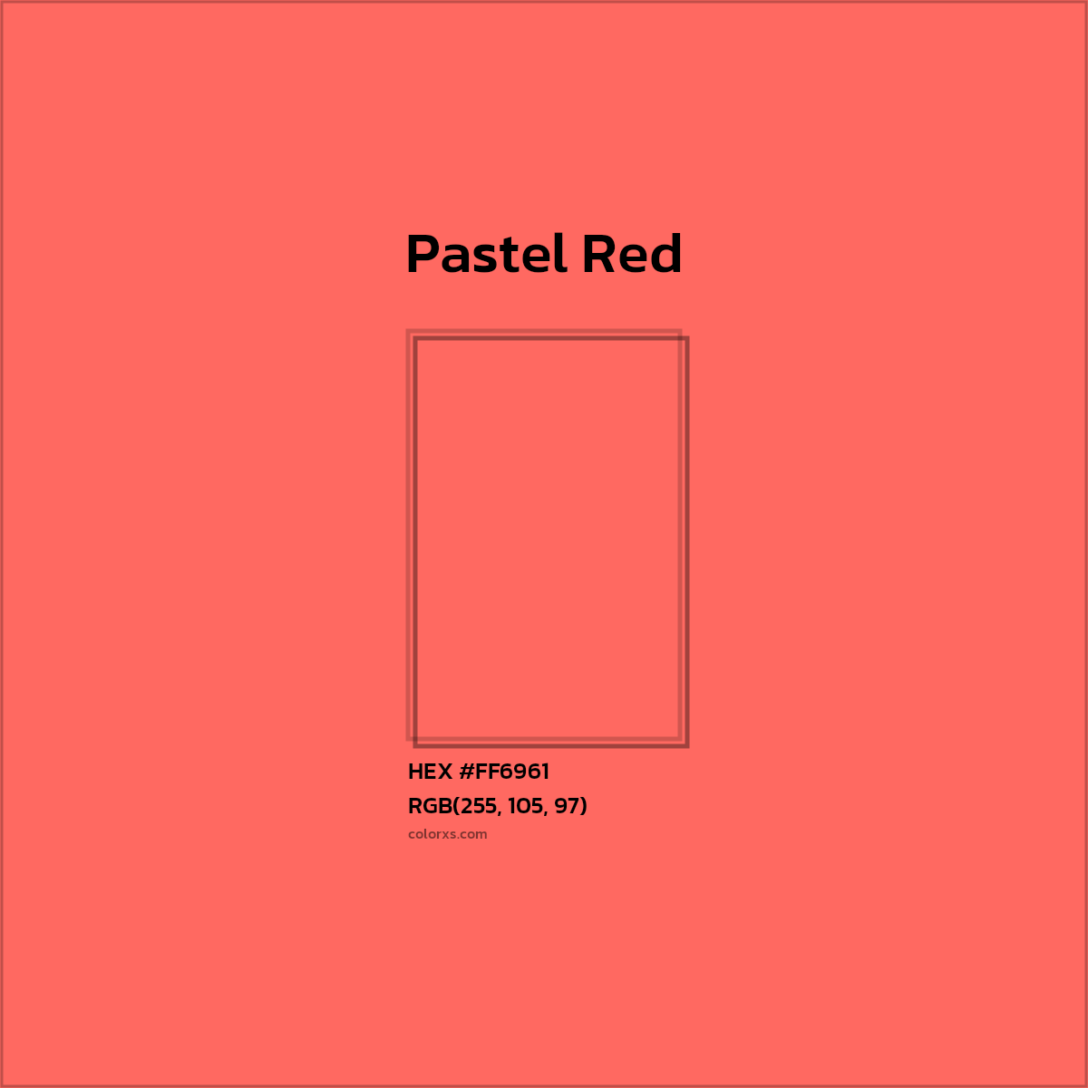 About Pastel Red - Color codes, similar colors and paints 