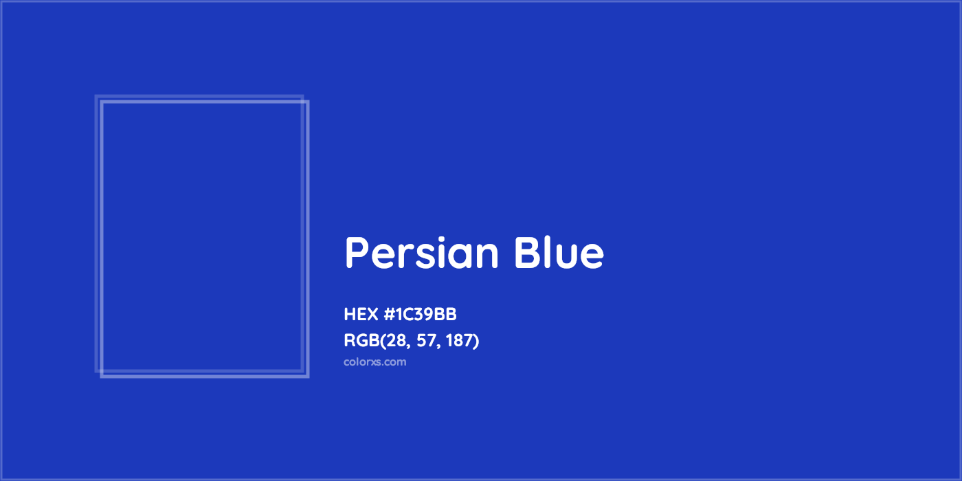 HEX #1C39BB Persian Blue Color - Color Code