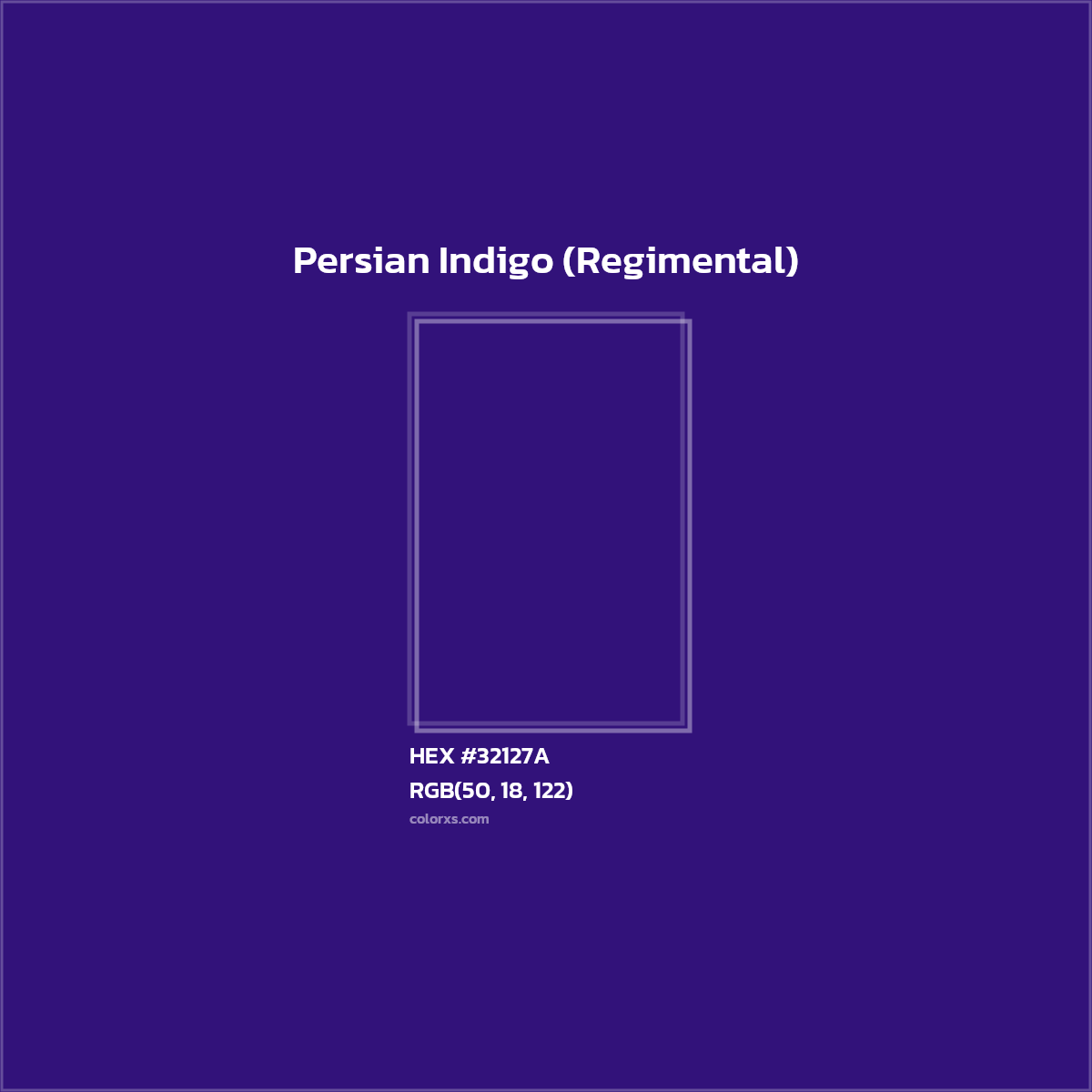 HEX #32127A Persian Indigo (Regimental) Color - Color Code