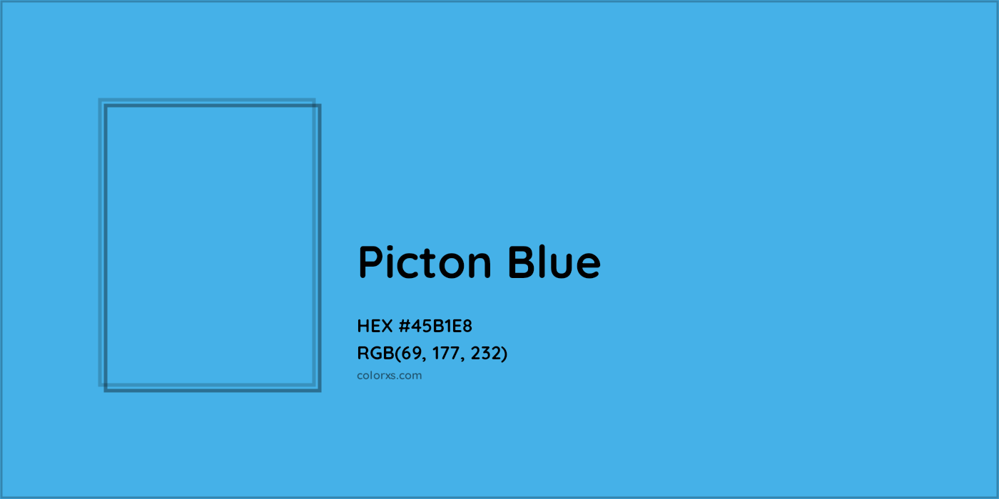 HEX #45B1E8 Picton Blue Color - Color Code