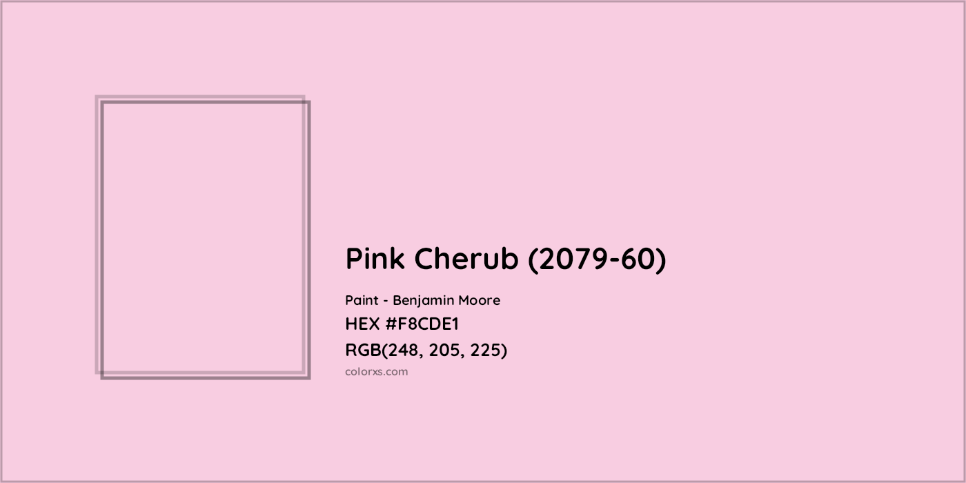 HEX #F8CDE1 Pink Cherub (2079-60) Paint Benjamin Moore - Color Code