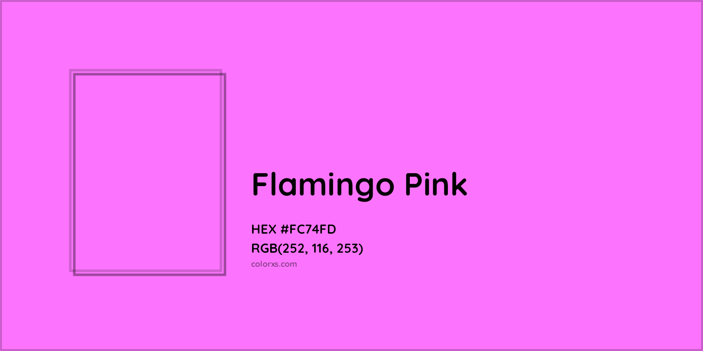 HEX #FC74FD Flamingo Pink Color Crayola Crayons - Color Code