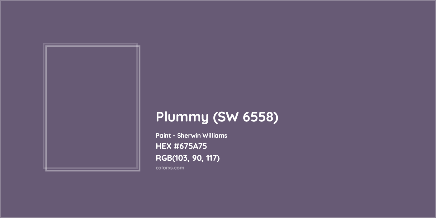 HEX #675A75 Plummy (SW 6558) Paint Sherwin Williams - Color Code