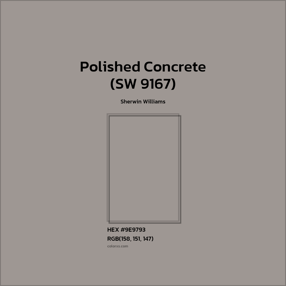 Sherwin Williams Polished Concrete (SW 9167) Paint color codes, similar paints and colors