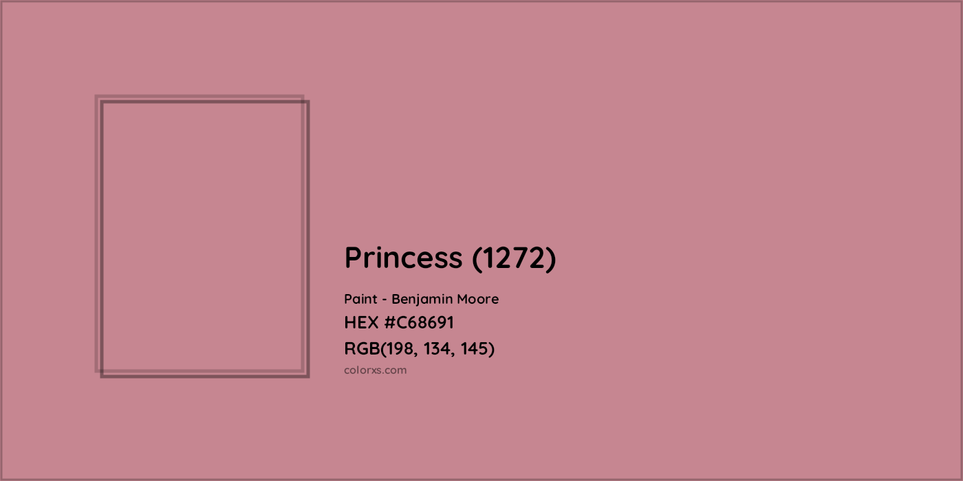 HEX #C68691 Princess (1272) Paint Benjamin Moore - Color Code