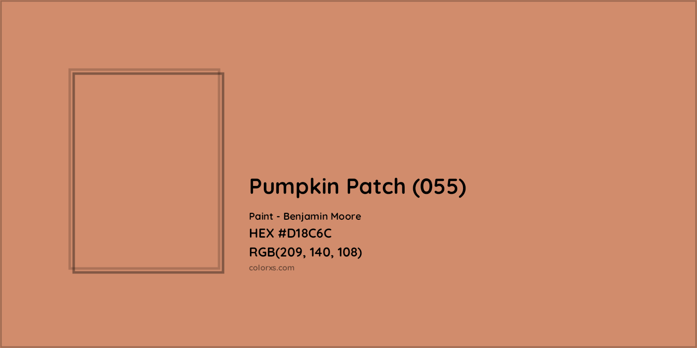 HEX #D18C6C Pumpkin Patch (055) Paint Benjamin Moore - Color Code