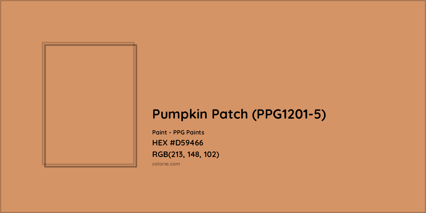 HEX #D59466 Pumpkin Patch (PPG1201-5) Paint PPG Paints - Color Code