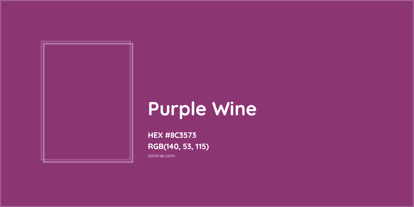 HEX #8C3573 Purple Wine Color - Color Code