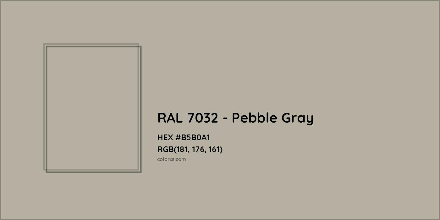HEX #B5B0A1 RAL 7032 - Pebble Gray CMS RAL Classic - Color Code