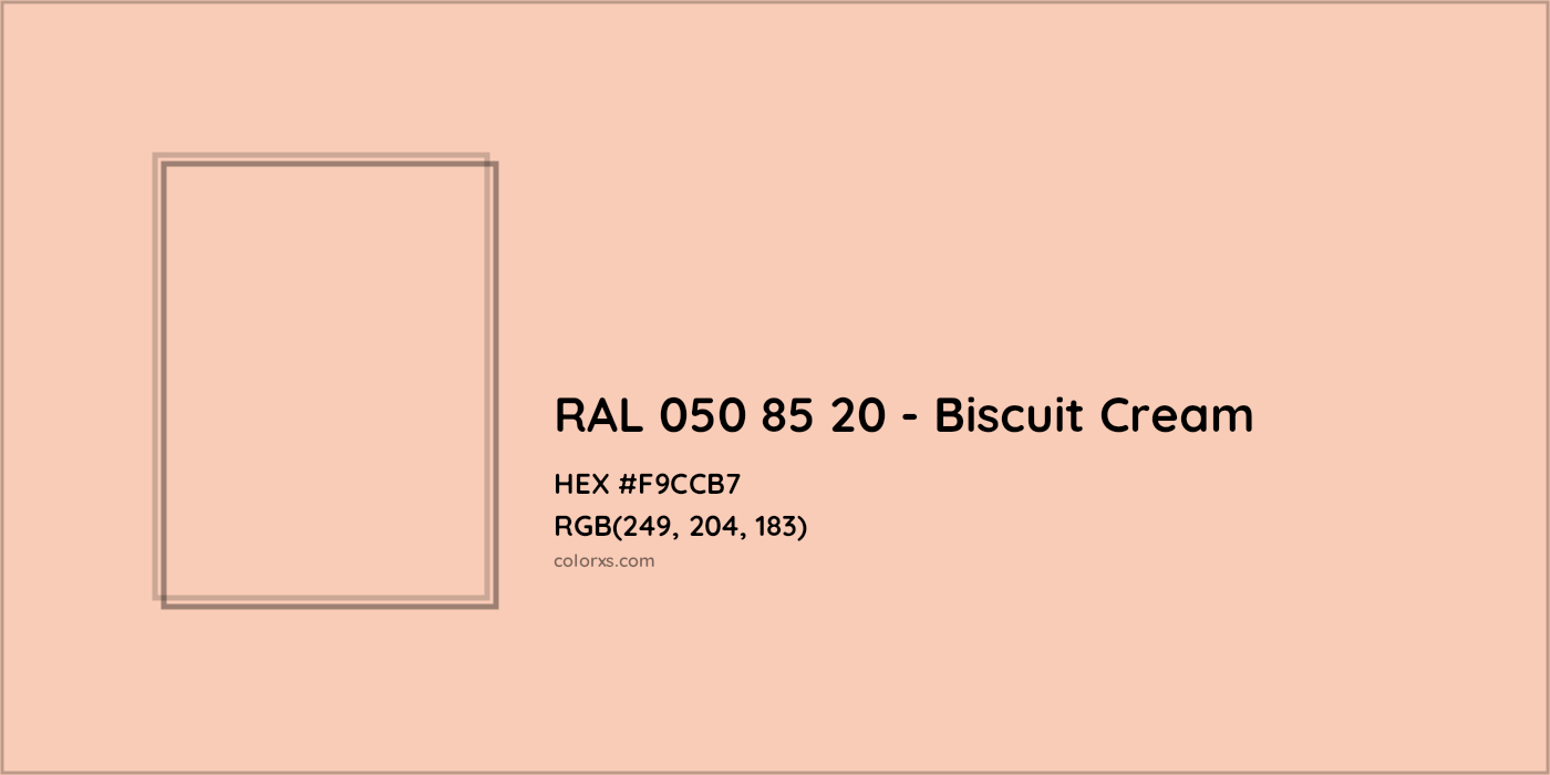 HEX #F9CCB7 RAL 050 85 20 - Biscuit Cream CMS RAL Design - Color Code