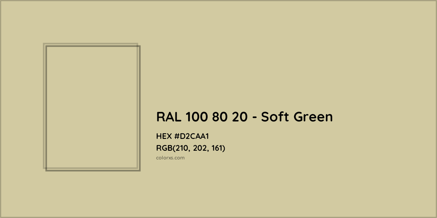 HEX #D2CAA1 RAL 100 80 20 - Soft Green CMS RAL Design - Color Code