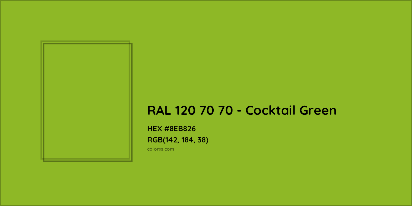 HEX #8EB826 RAL 120 70 70 - Cocktail Green CMS RAL Design - Color Code