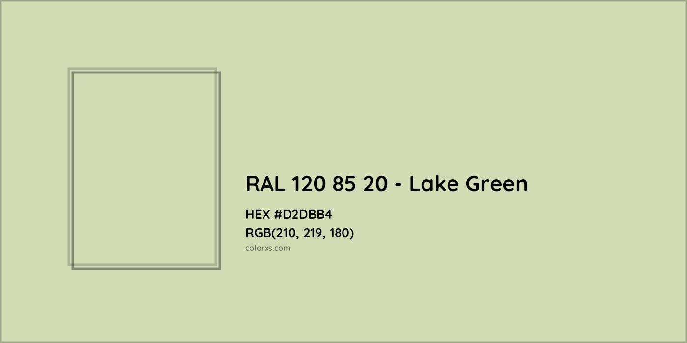 HEX #D2DBB4 RAL 120 85 20 - Lake Green CMS RAL Design - Color Code