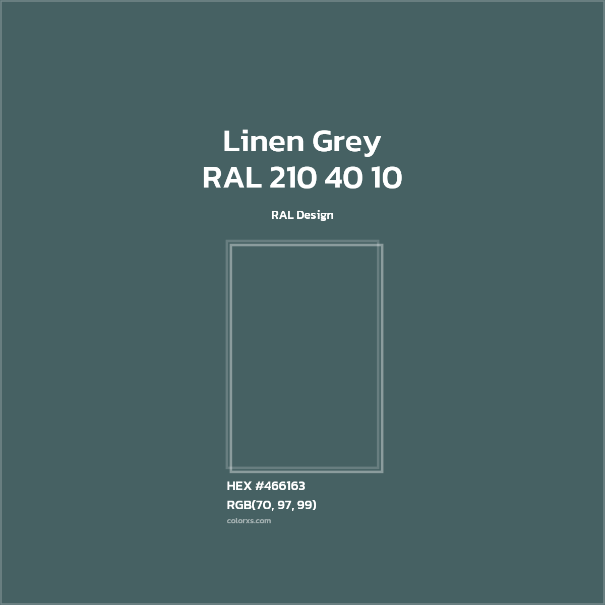 HEX #466163 RAL 210 40 10 - Linen Grey CMS RAL Design - Color Code
