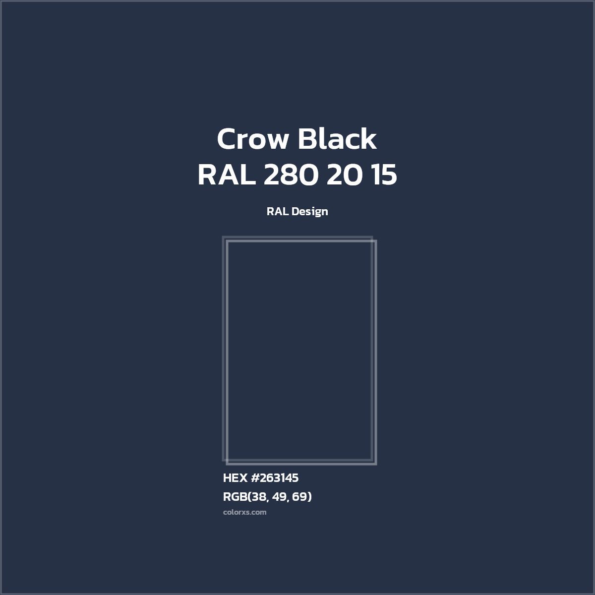 About RAL 280 20 15 Crow Black Color Color codes, similar colors