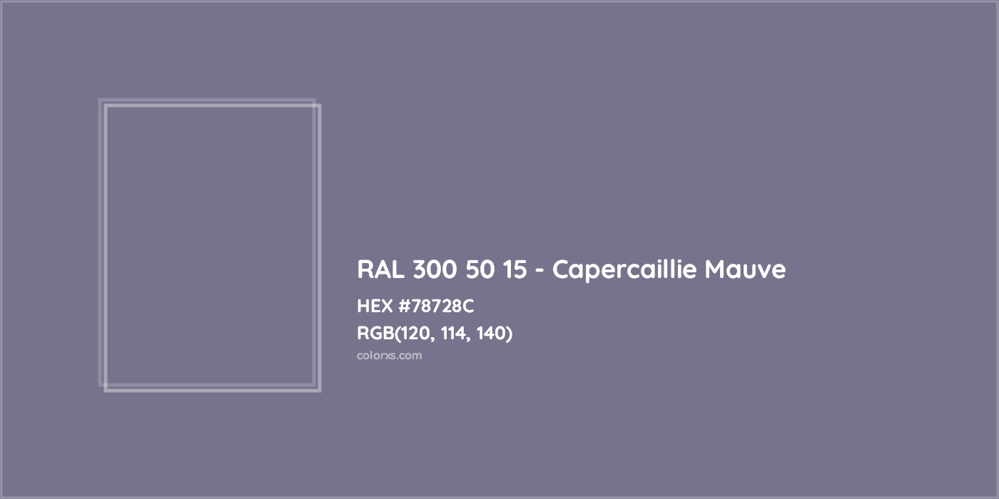 HEX #78728C RAL 300 50 15 - Capercaillie Mauve CMS RAL Design - Color Code