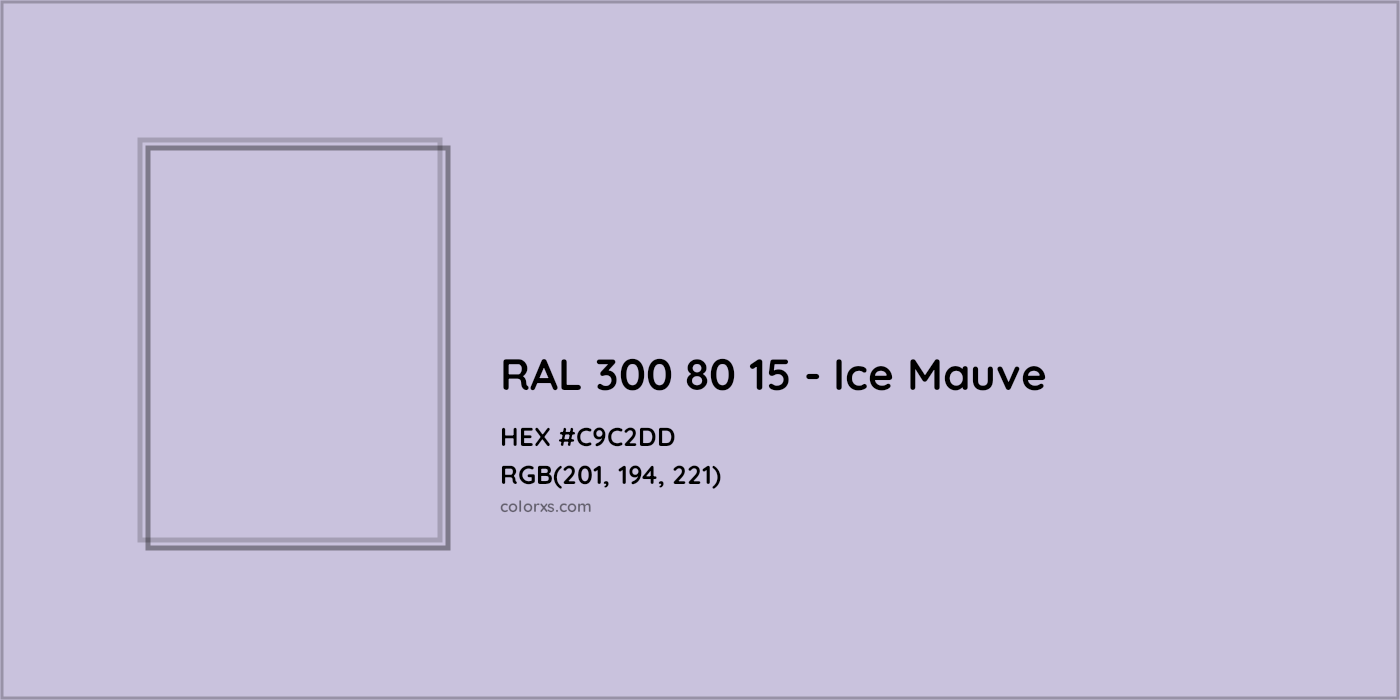 HEX #C9C2DD RAL 300 80 15 - Ice Mauve CMS RAL Design - Color Code