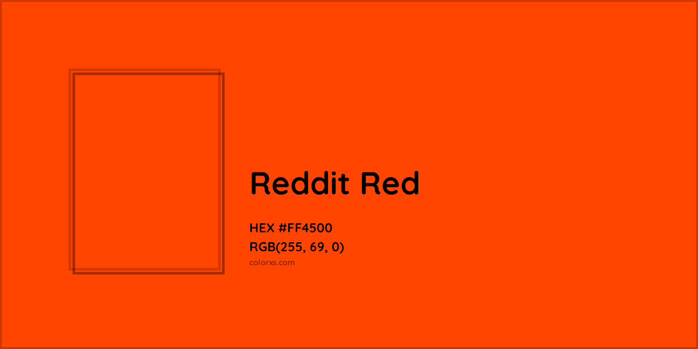 HEX #FF4500 Reddit Red Other Brand - Color Code
