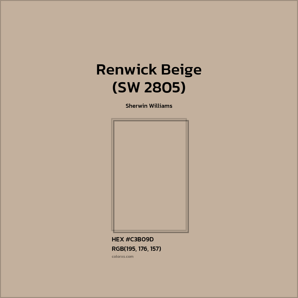 Sherwin Williams Renwick Beige (SW 2805) Paint color codes, similar