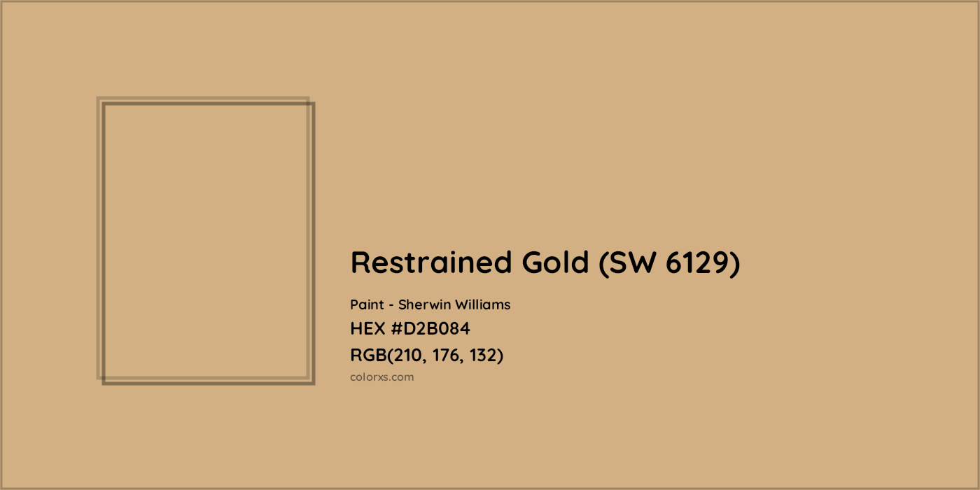 HEX #D2B084 Restrained Gold (SW 6129) Paint Sherwin Williams - Color Code