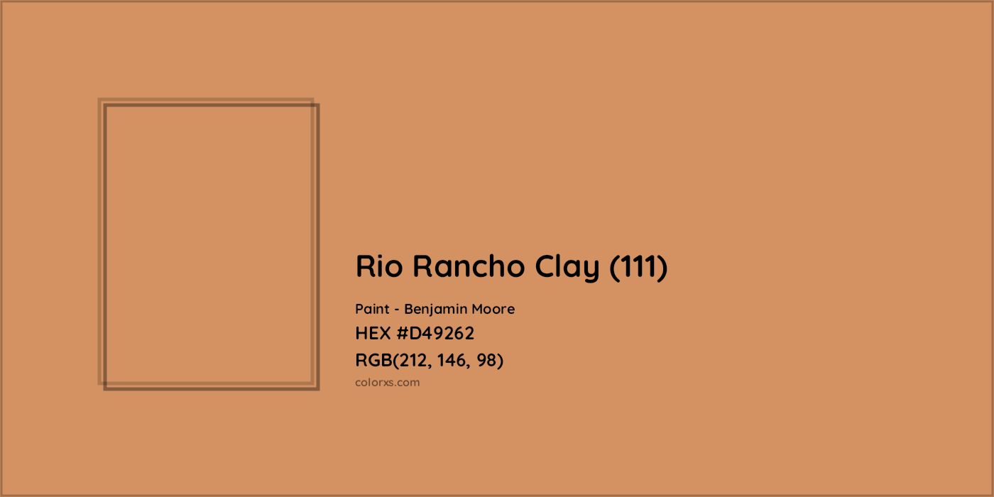 HEX #D49262 Rio Rancho Clay (111) Paint Benjamin Moore - Color Code