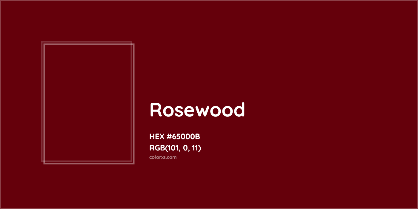 HEX #65000B Rosewood Color - Color Code