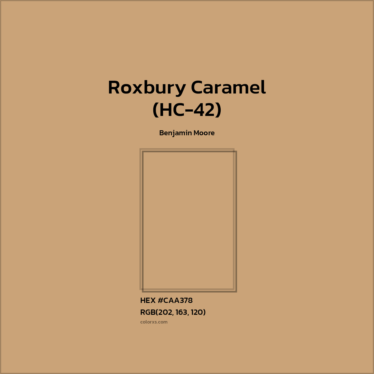 Benjamin Moore Roxbury Caramel (HC42) Paint color codes, similar