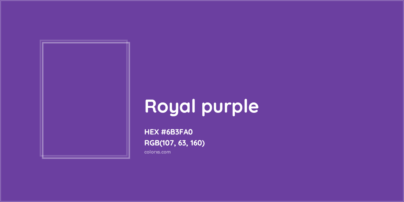 HEX #6B3FA0 Royal purple Color Crayola Crayons - Color Code