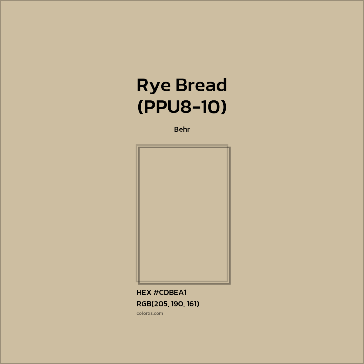 Behr Rye Bread (PPU810) Paint color codes, similar paints and colors