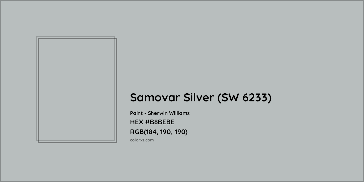 HEX #B8BEBE Samovar Silver (SW 6233) Paint Sherwin Williams - Color Code
