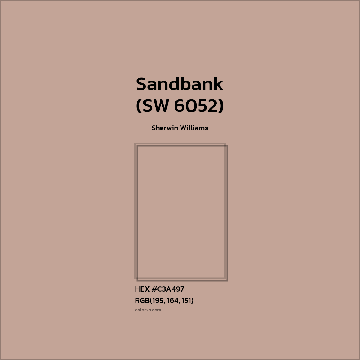 Sherwin Williams Sandbank (SW 6052) Paint color codes, similar paints