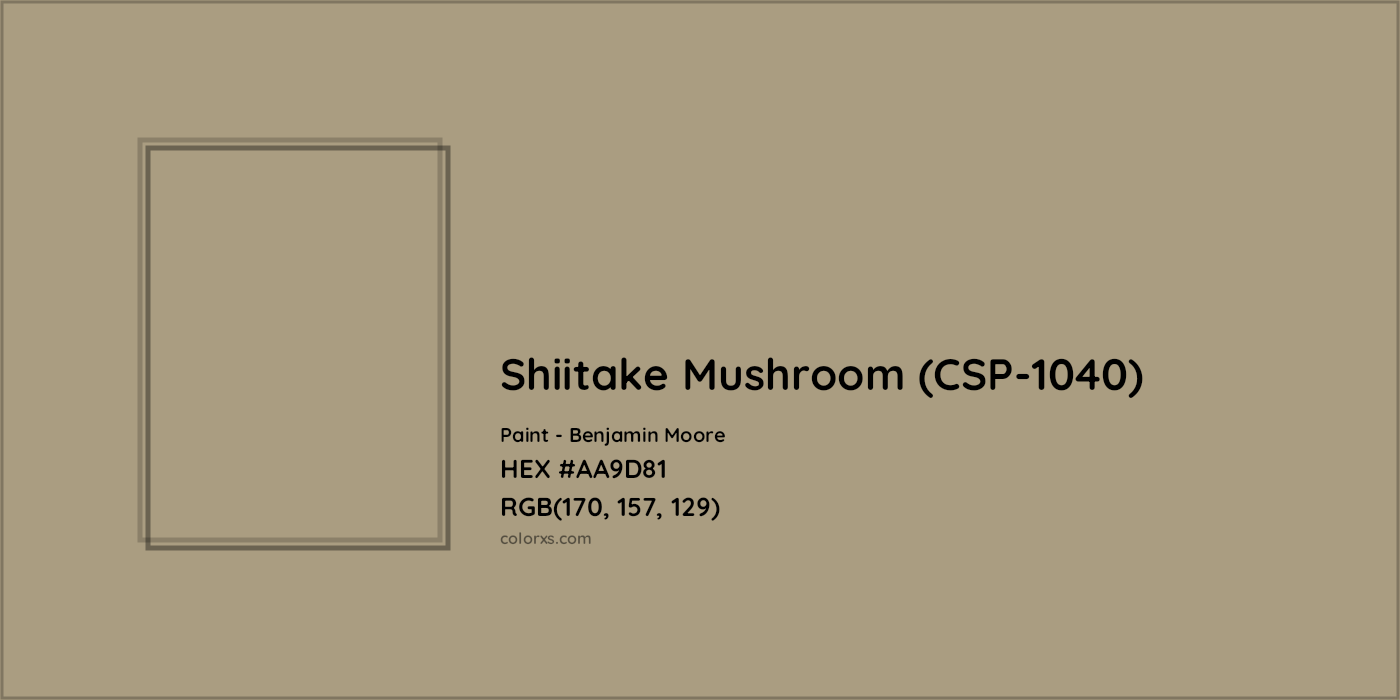 Shiitake Mushroom Csp 1040 Color Code Hex Rgb Cmyk Paint Palette Image Colorxs Com - Shiitake Mushroom Paint Color Sherwin Williams