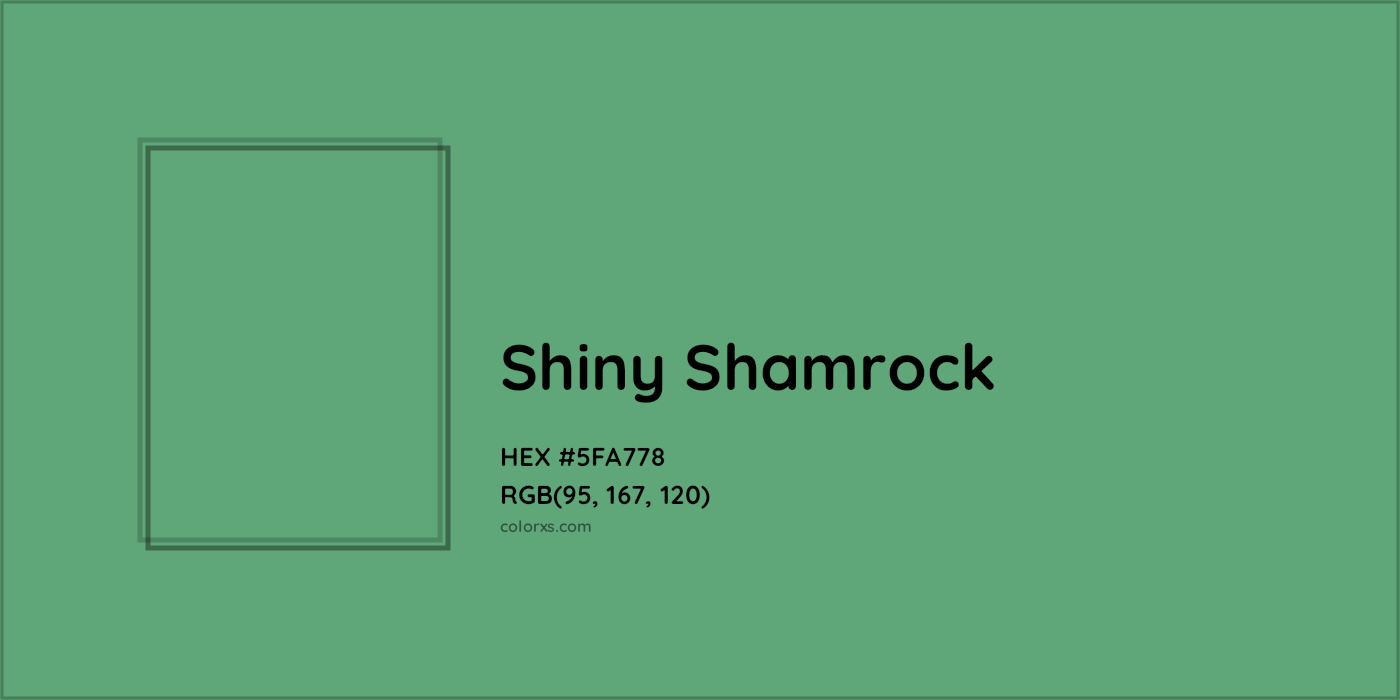 HEX #5FA778 Shiny Shamrock Color Crayola Crayons - Color Code