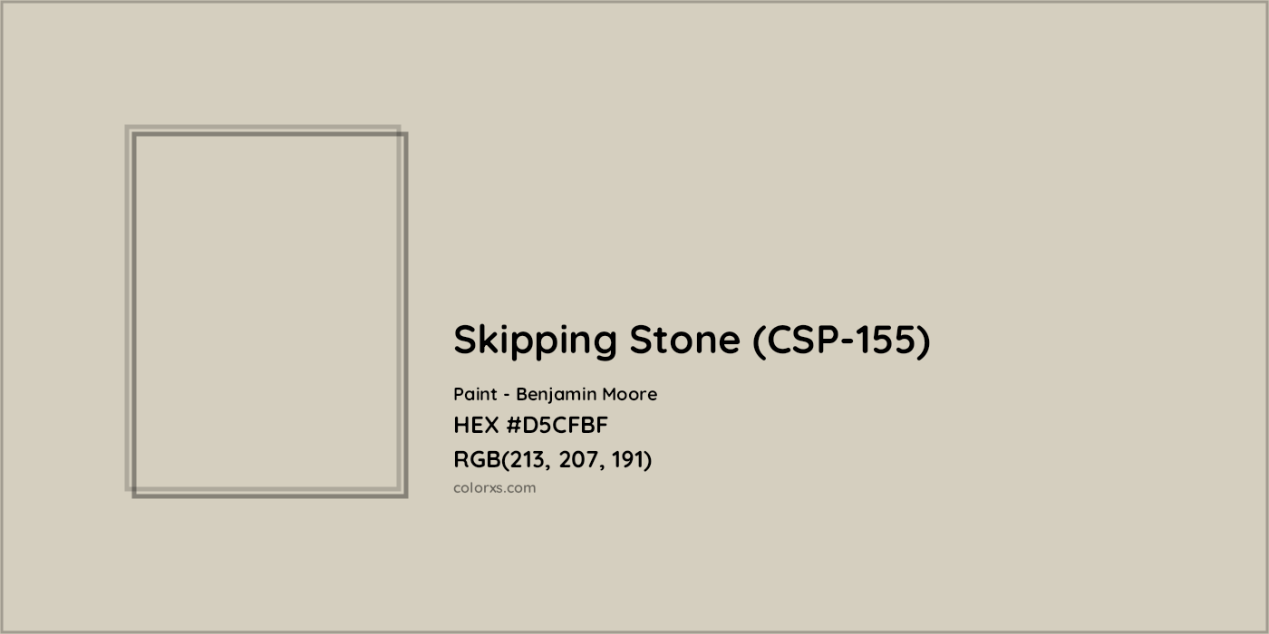 HEX #D5CFBF Skipping Stone (CSP-155) Paint Benjamin Moore - Color Code