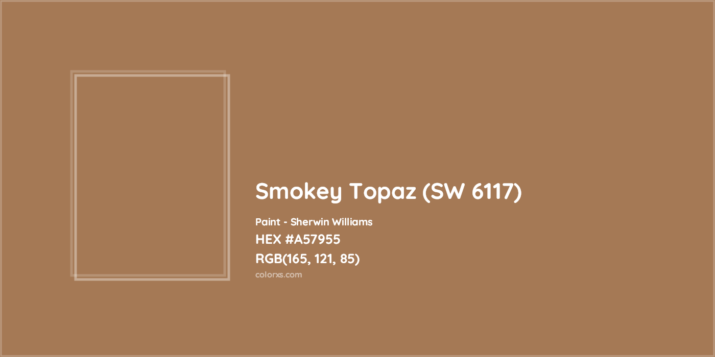HEX #A57955 Smokey Topaz (SW 6117) Paint Sherwin Williams - Color Code
