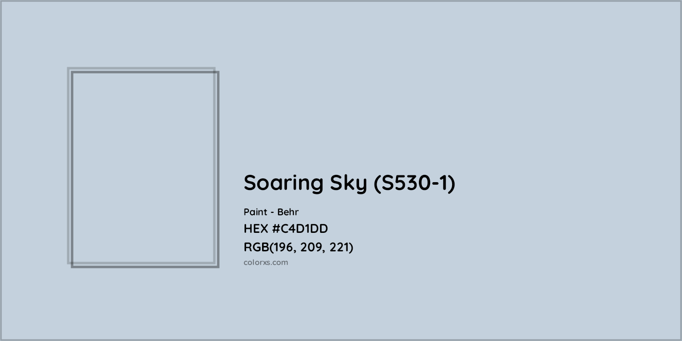 HEX #C4D1DD Soaring Sky (S530-1) Paint Behr - Color Code