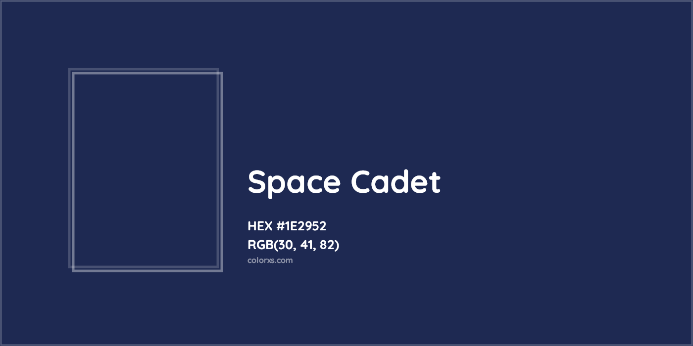 HEX #1D2951 Space Cadet Color - Color Code