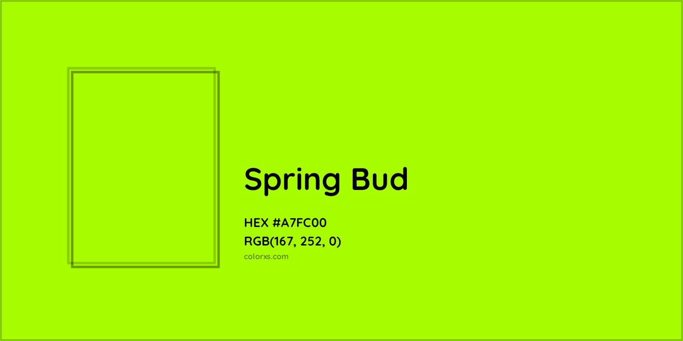 HEX #A7FC00 Spring Bud Color - Color Code