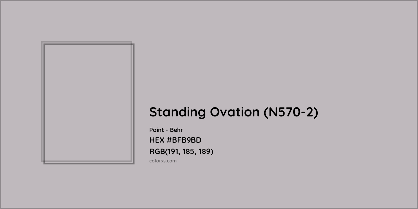 HEX #BFB9BD Standing Ovation (N570-2) Paint Behr - Color Code